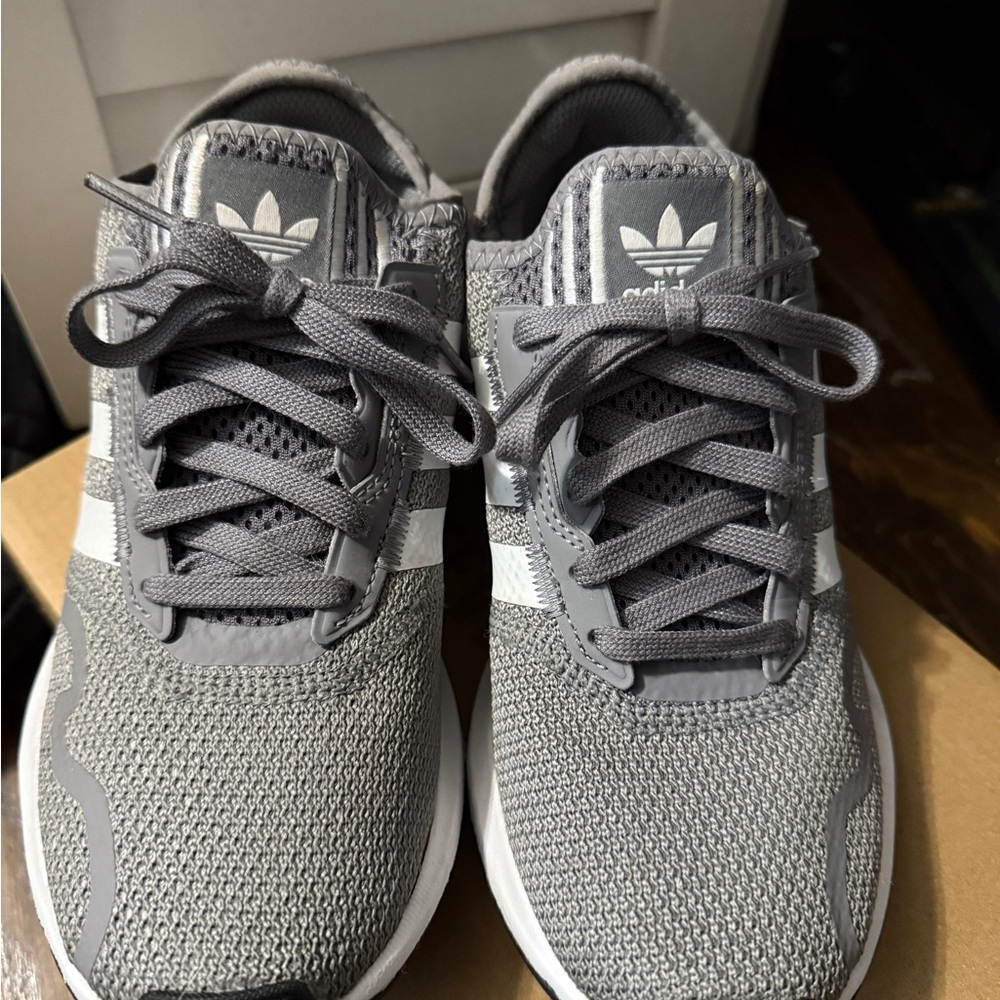 Adidas Gray and White Running Shoes NO BOX